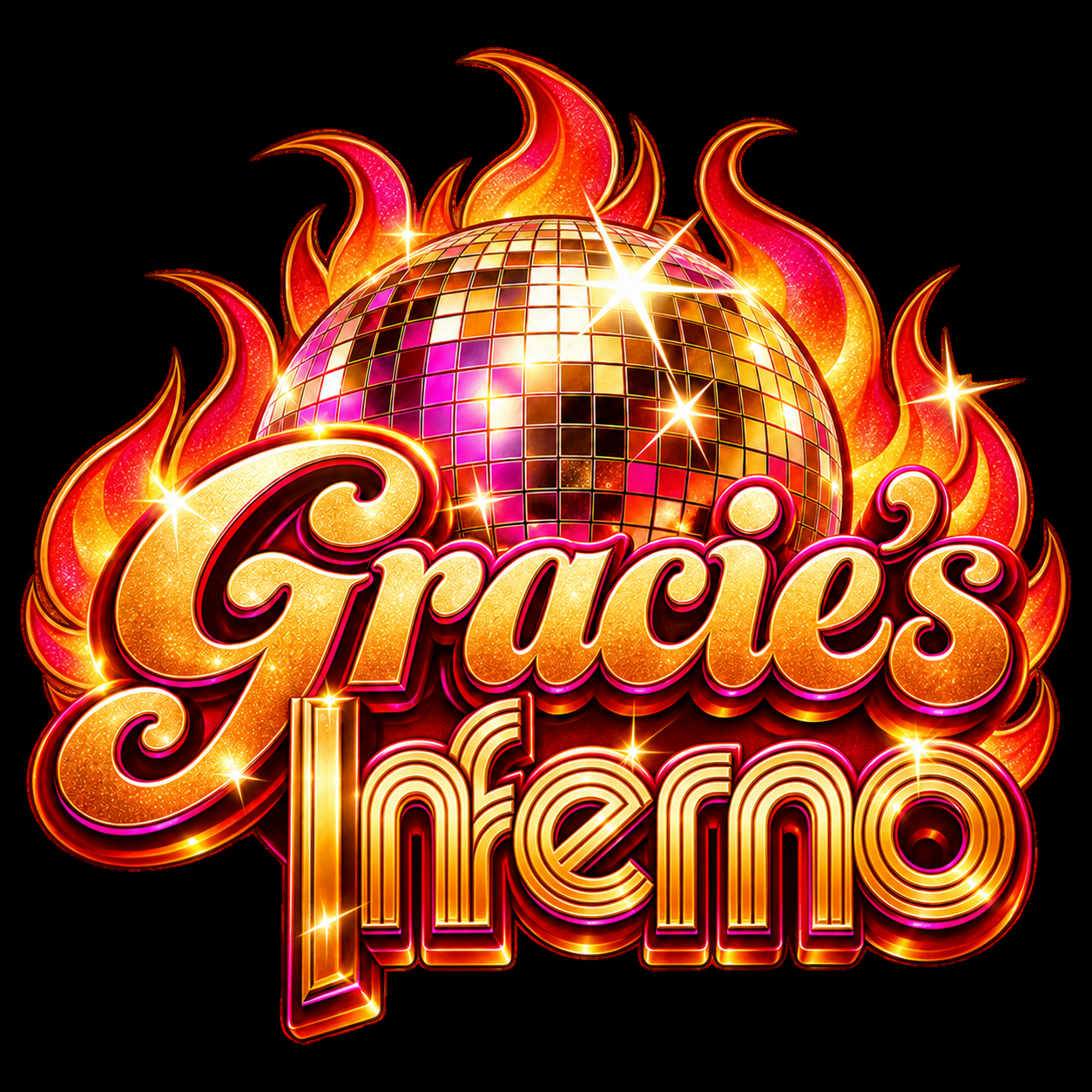 Gracie’s Inferno disco tribute logo